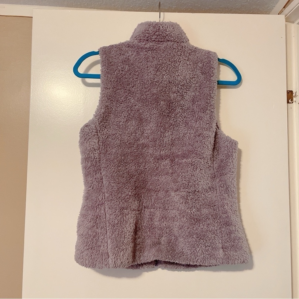 Patagonia Lavender Plush Fleece Vest Size M - Picture 5 of 6